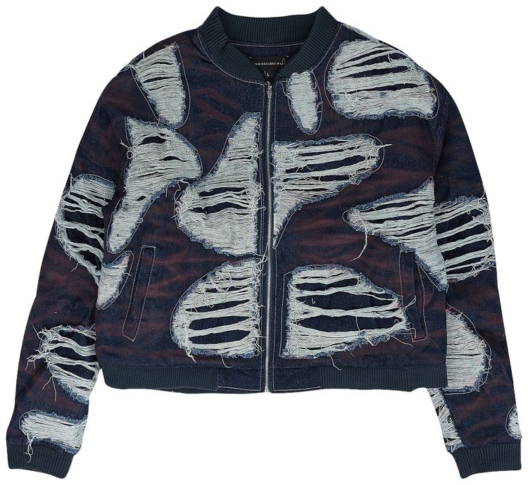 Who Decides War Indy Wash Bomber Indigo