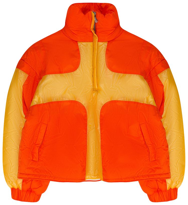 Who Decides War Composite Puffer Jacket Orange