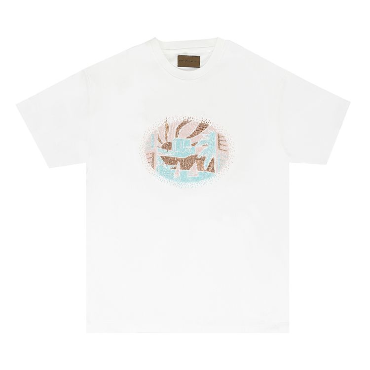 Birth of Royal Child Beaded Nile River T Shirt White