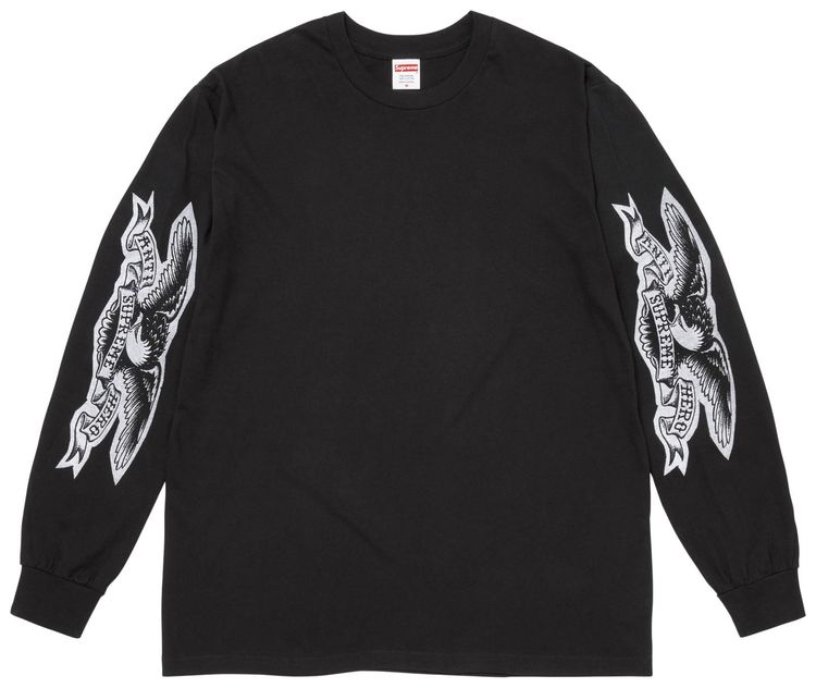 Supreme x Antihero Eagle Long Sleeve Tee Black