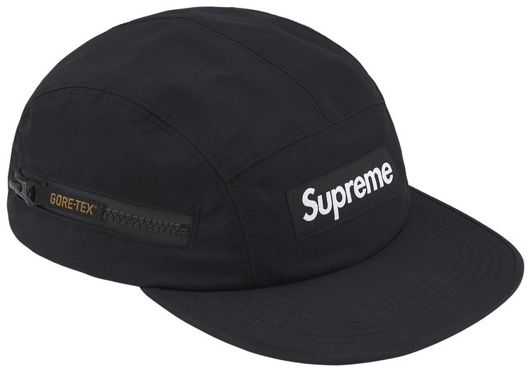 Supreme Gore Tex Zip Pocket Camp Cap Black