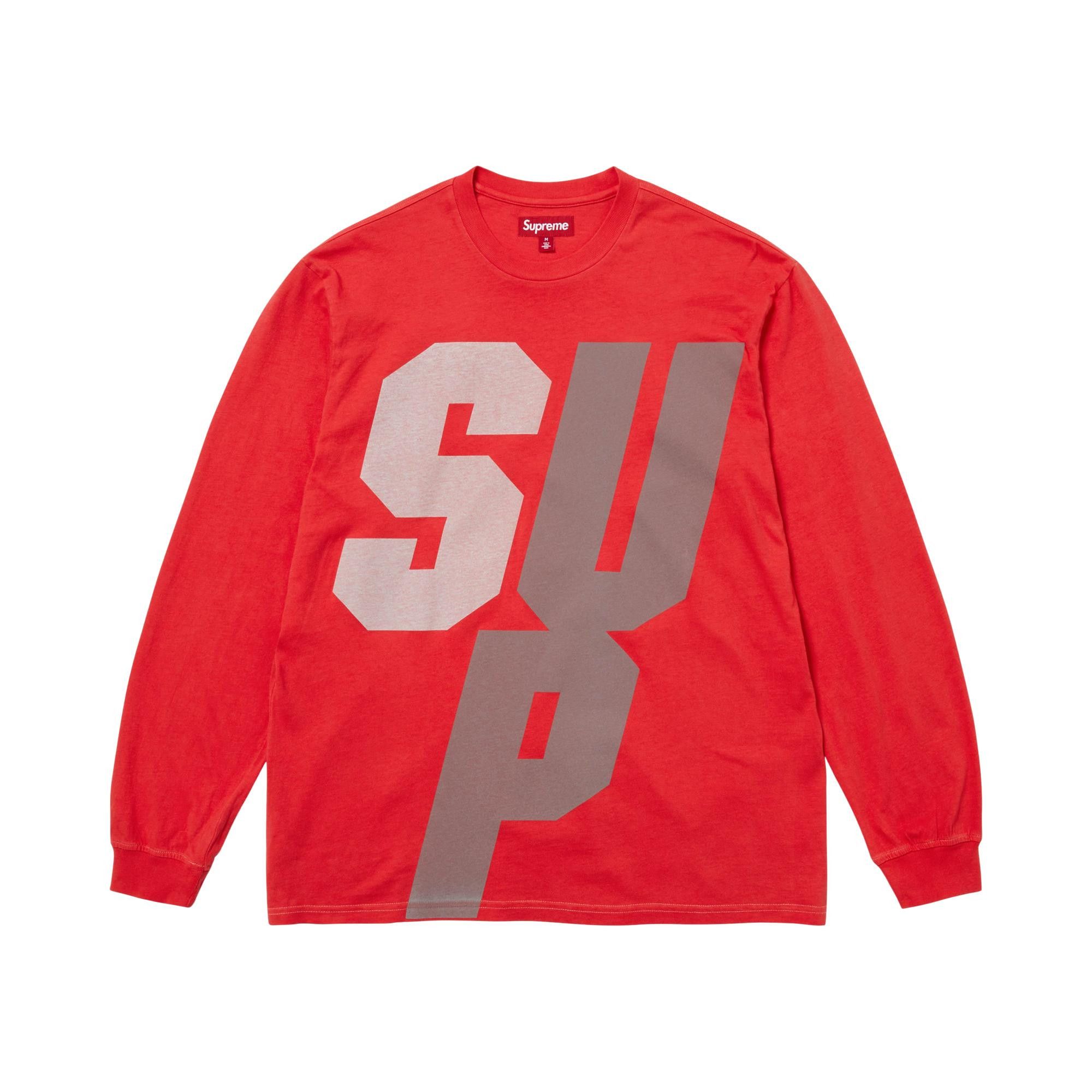 Buy Supreme Reflective Long-Sleeve Top 'Red' - FW25KN71 RED | GOAT