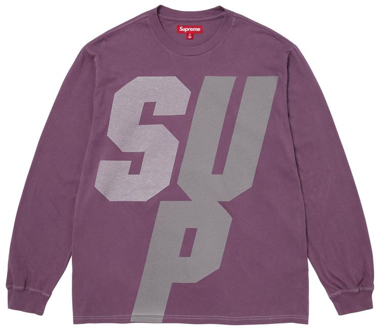 Supreme Reflective Long Sleeve Top Purple