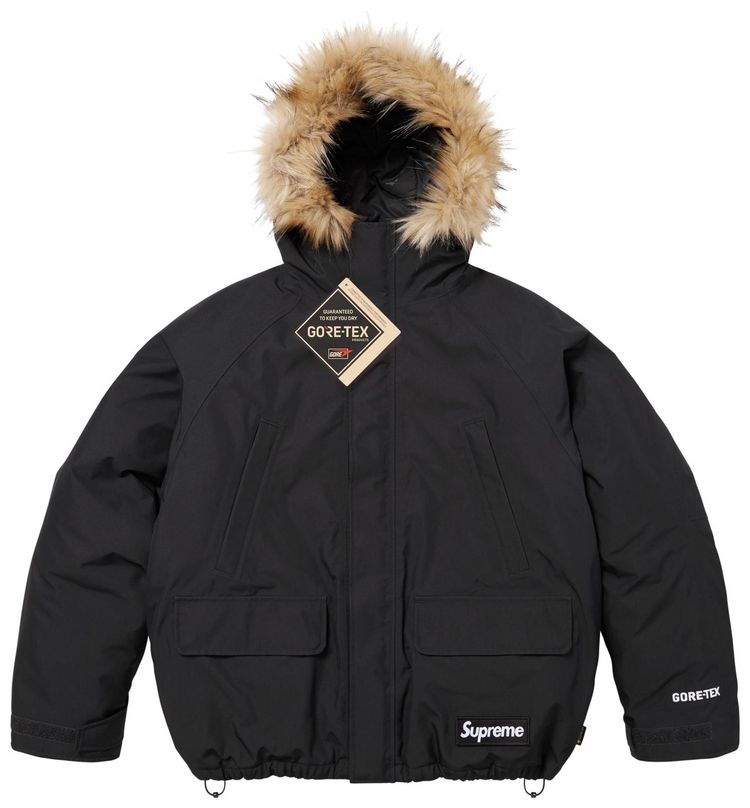 Supreme 2 In 1 GORE TEX Parka  Reversible 700 Fill Down Liner Jacket Black