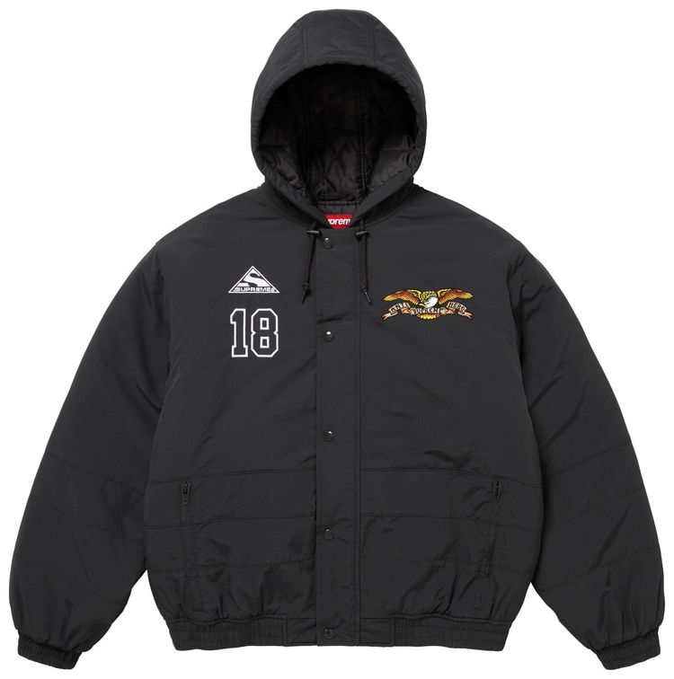 Supreme x Antihero Stadium Jacket Black
