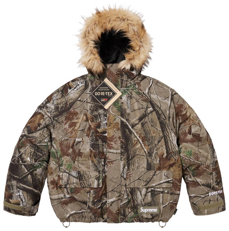 Supreme 2 In 1 GORE TEX Parka  Reversible 700 Fill Down Liner Jacket Realtree AP Camo