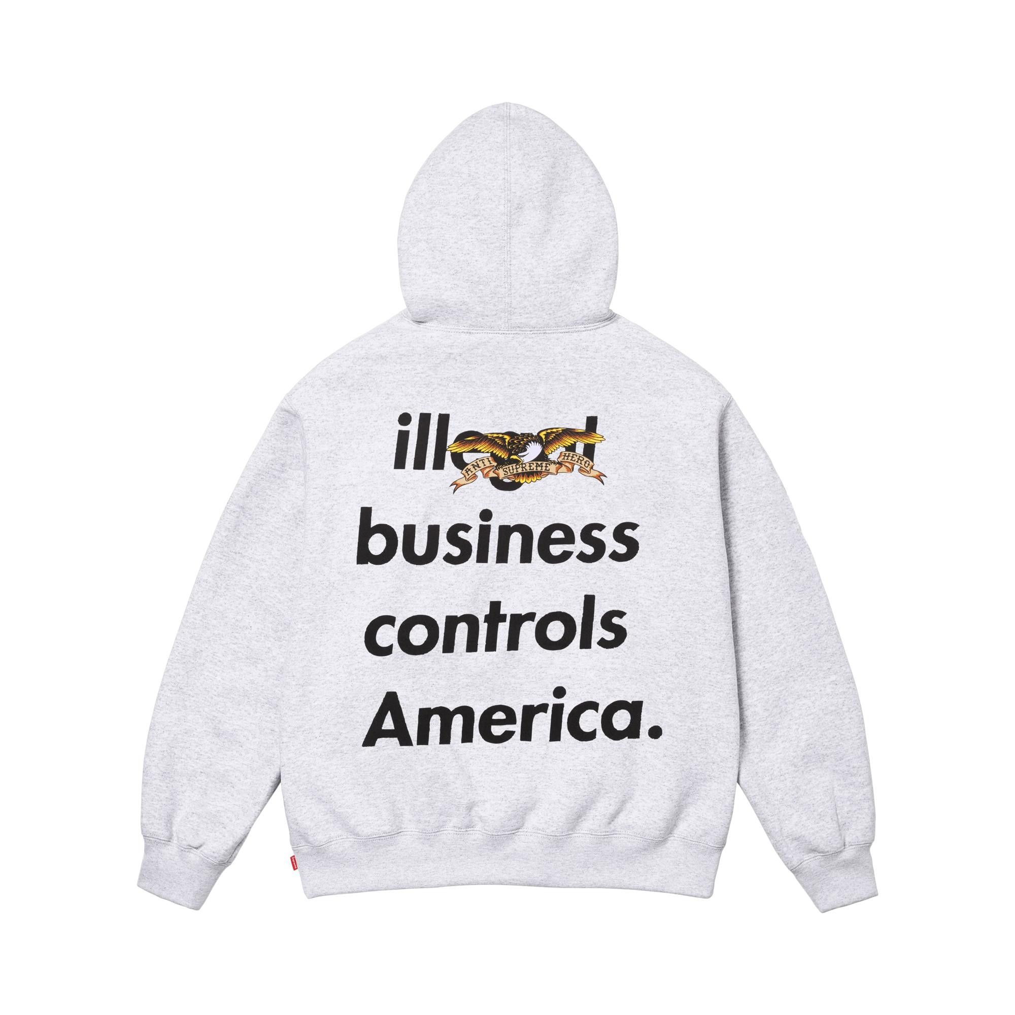 Buy Supreme x Antihero Hooded Sweatshirt 'Ash Grey' - FW25SW83 ASH