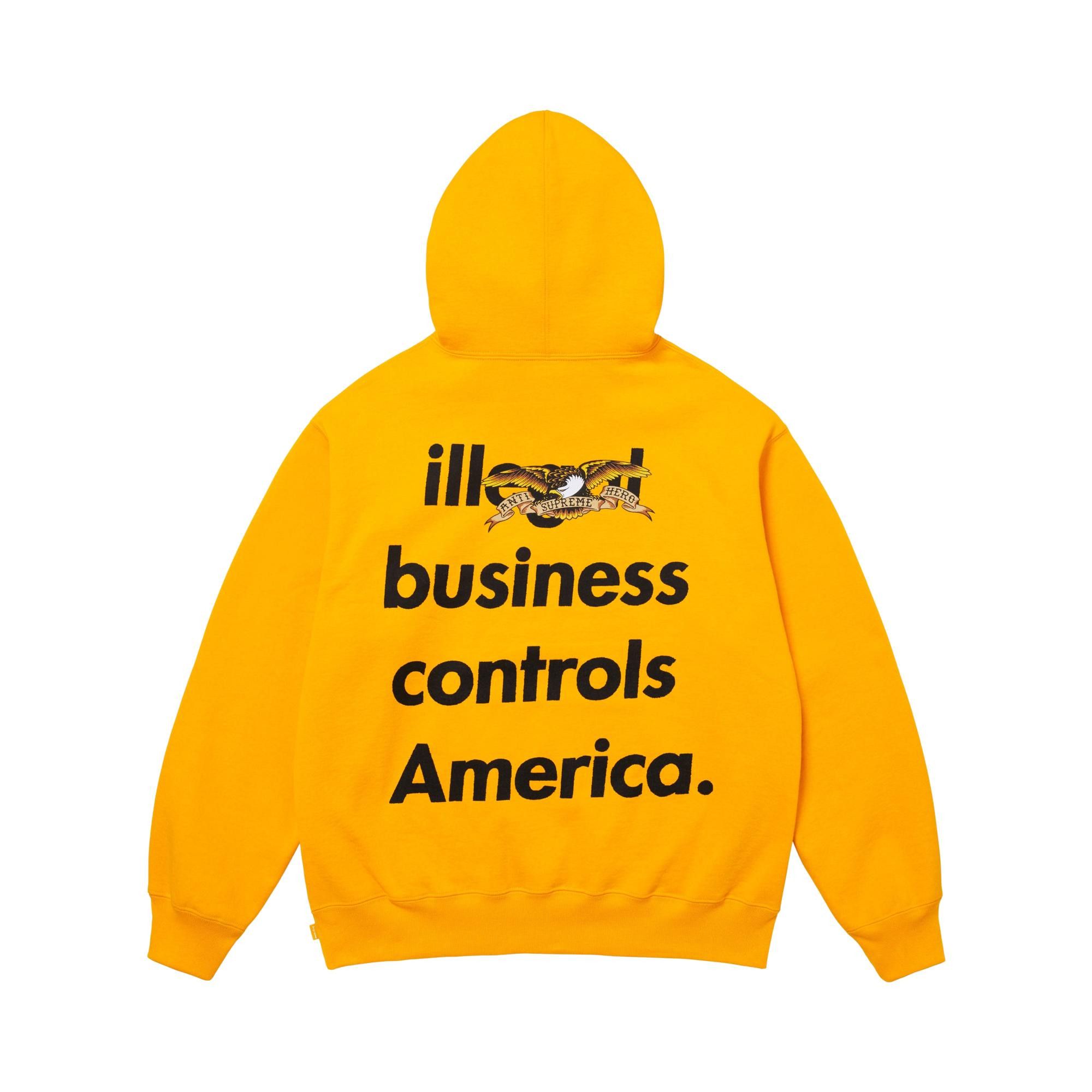 Buy Supreme x Antihero Hooded Sweatshirt 'Bright Gold' - FW25SW83