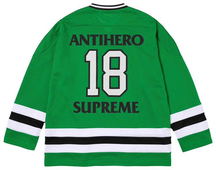 Supreme x Antihero Ozzy Hockey Jersey Green