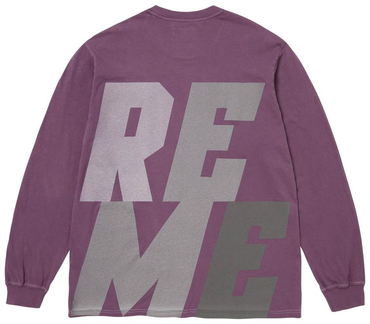 Supreme Reflective Long Sleeve Top Purple