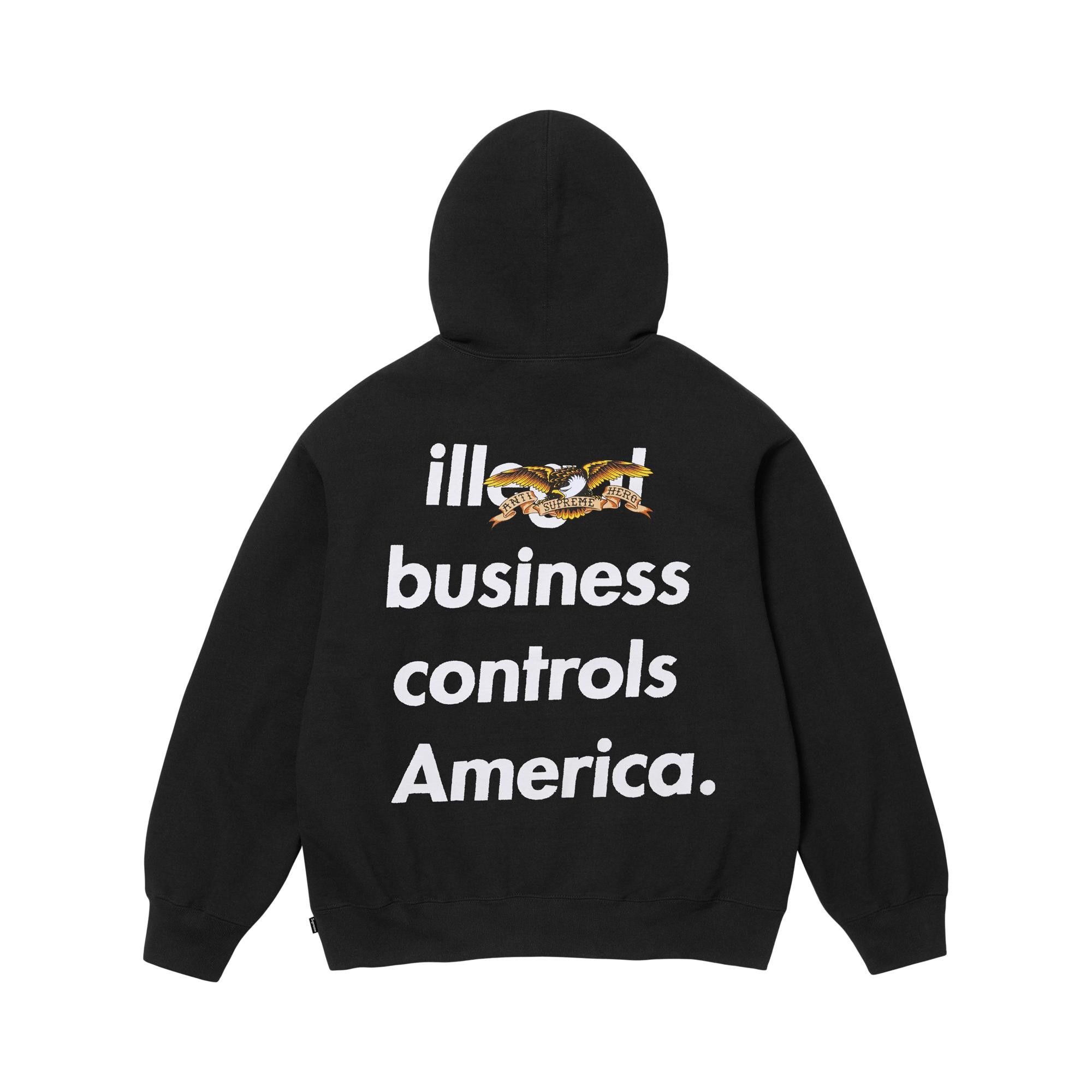 Buy Supreme x Antihero Hooded Sweatshirt 'Black' - FW25SW83 BLACK