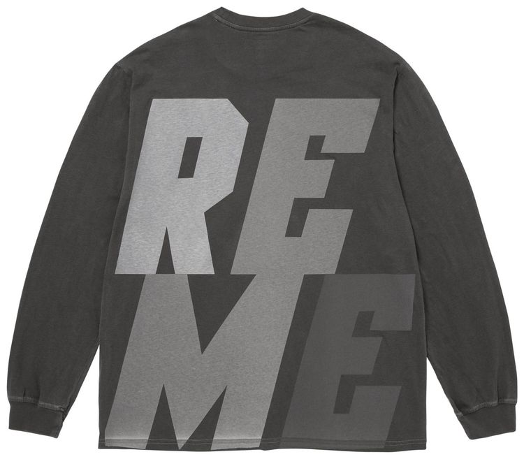 Supreme Reflective Long Sleeve Top Black