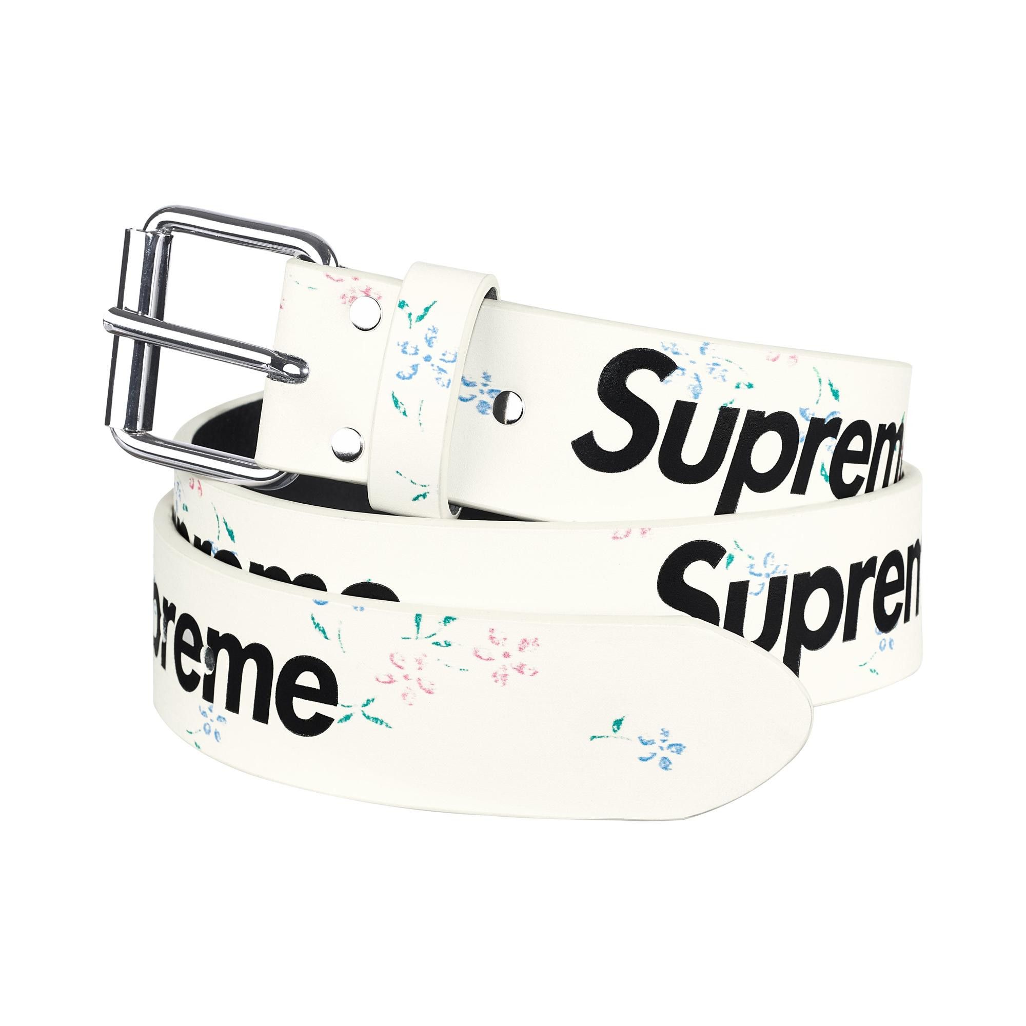 【Supreme】Repeat Leather Belt Floral L Buy Supreme Repeat Leather Belt 'Floral' - FW25A111 FLORAL | GOAT