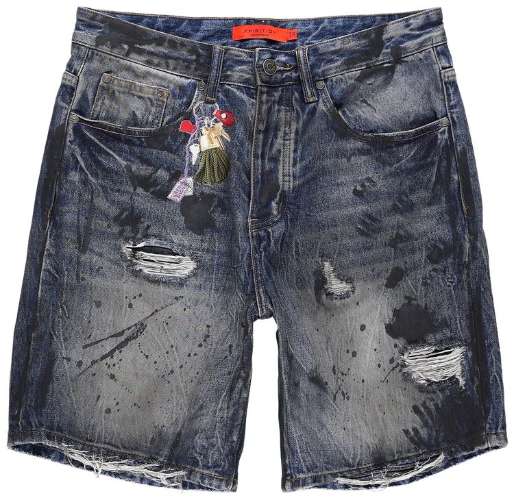 XHIBITION Keychain Denim Short Dark Indigo