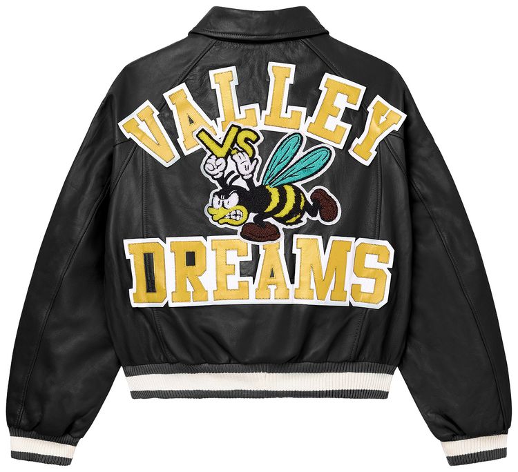 Vale Forever Mascot Bomber Jacket Black