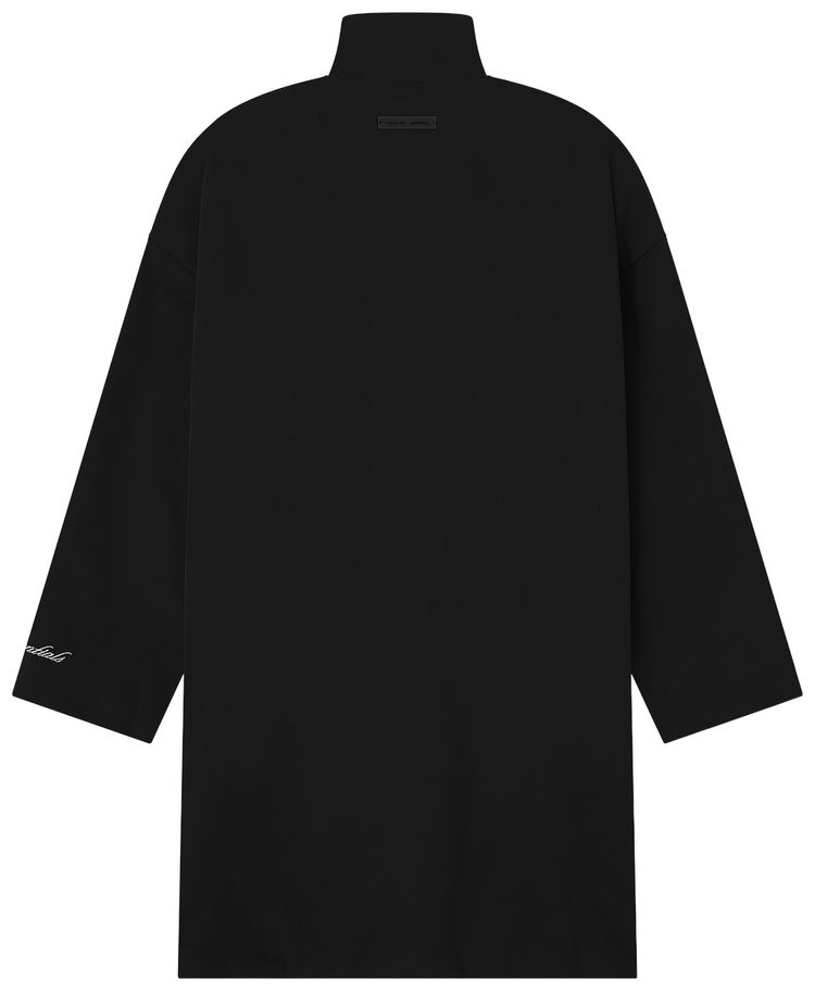 Fear of God Essentials Sporty Nylon High Neck Jacket Jet Black