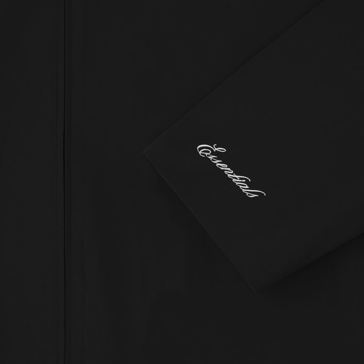 Fear of God Essentials Sporty Nylon High Neck Jacket Jet Black