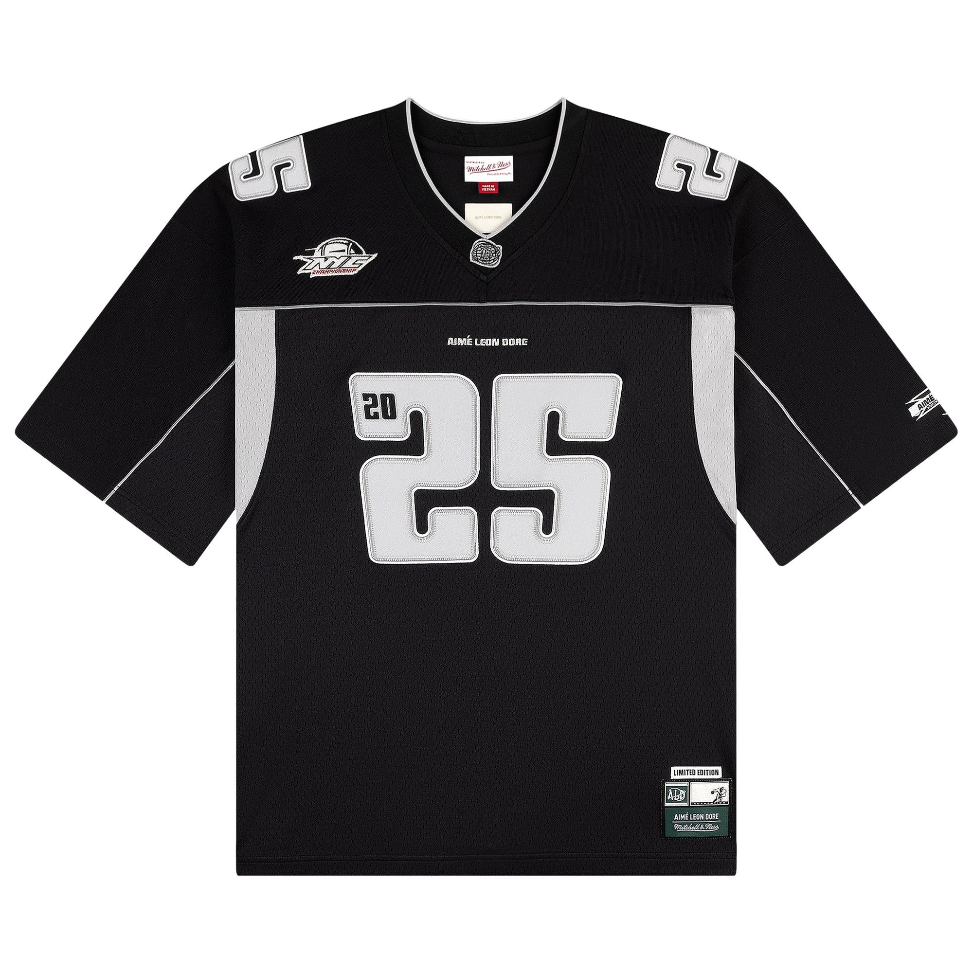 Buy Aimé Leon Dore Ald x Mitchell & Ness Football Jersey 'Black