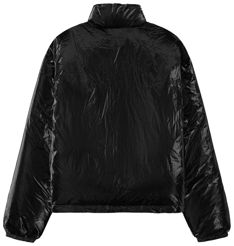 Fear of God Essentials Ripstop Nylon Puffer Jacket Metallic Black