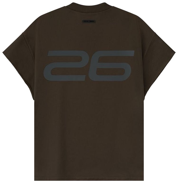 Fear of God Essentials Satin Fleece 90s Muscle Tee Brown