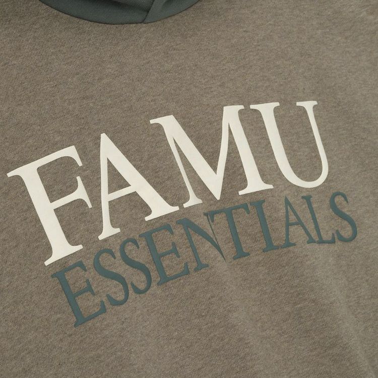 Fear of God Essentials Famu Sport Hoodie Homestead HeatherBalsam Green