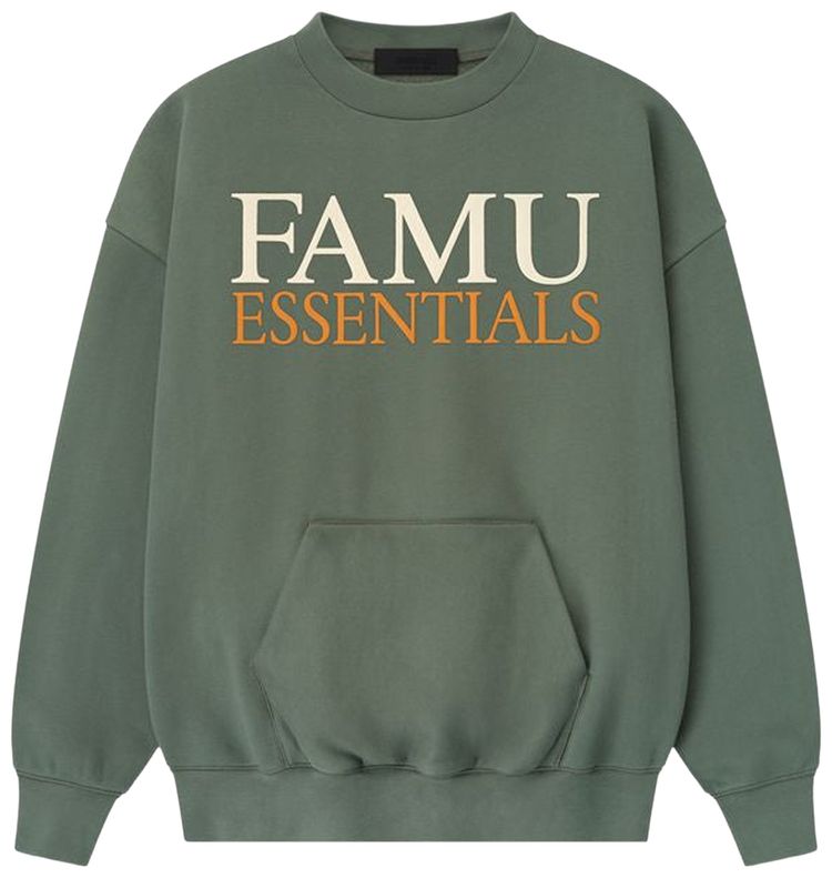 Fear of God Essentials Famu Sport Crewneck Balsam Green