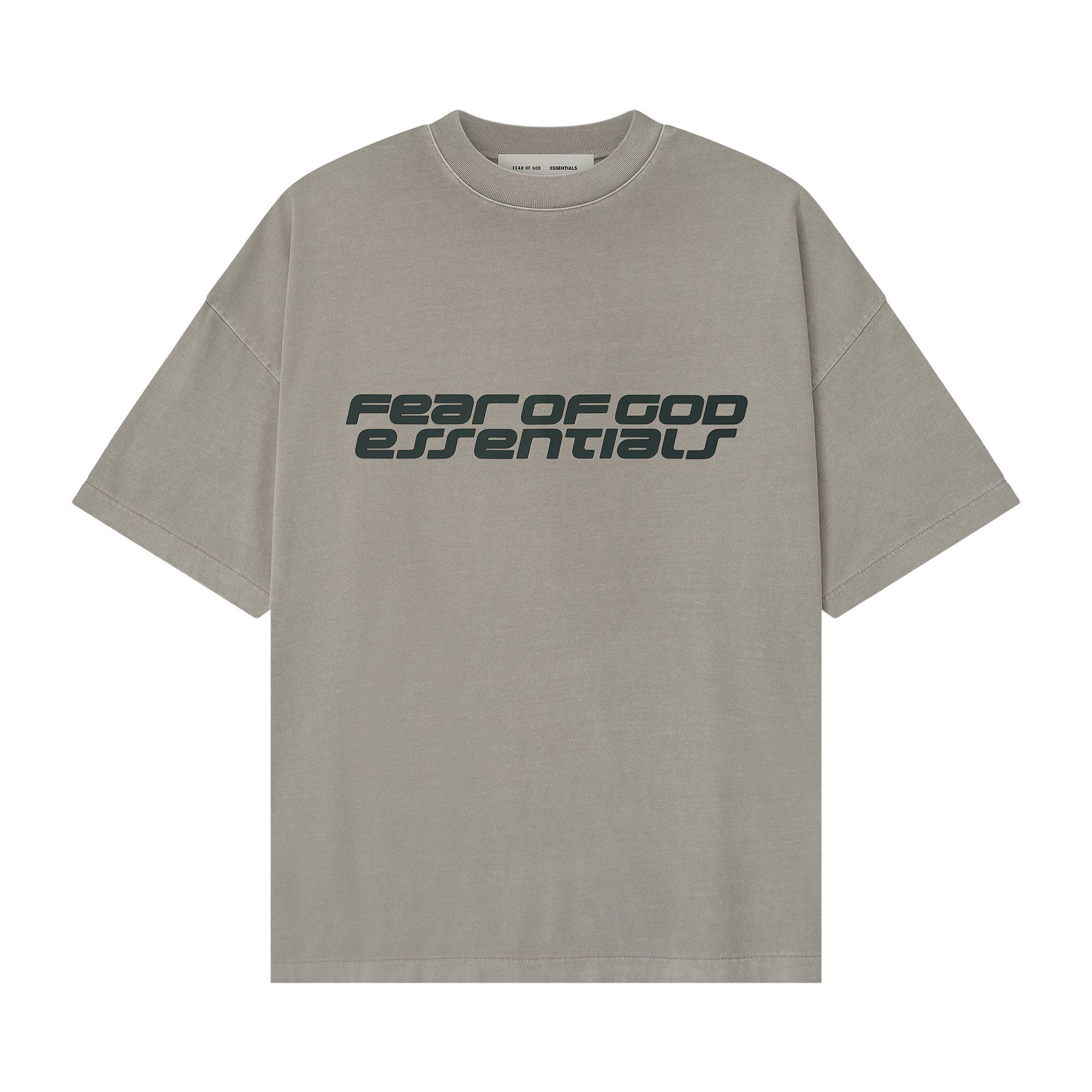 Buy Fear of God Essentials 90s Tee 'Smoke Grey' - 125HO254471F | GOAT