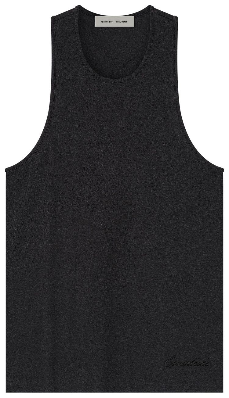 Fear of God Essentials Embroidered Essential Tank Vintage Black