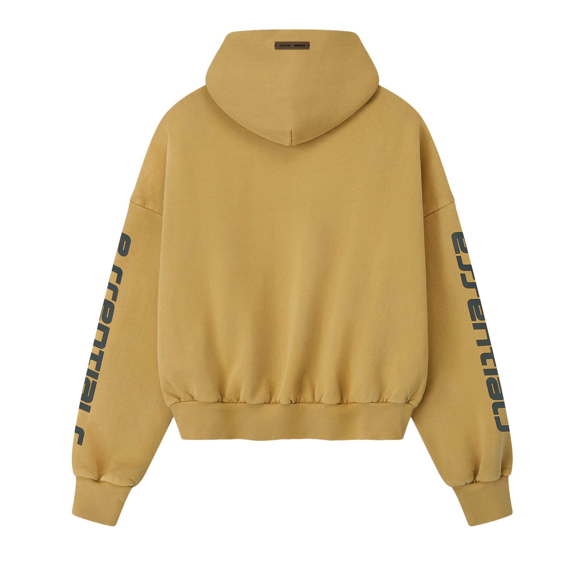 Buy Fear of God Essentials Cropped Relaxed Hoodie 'Canyon