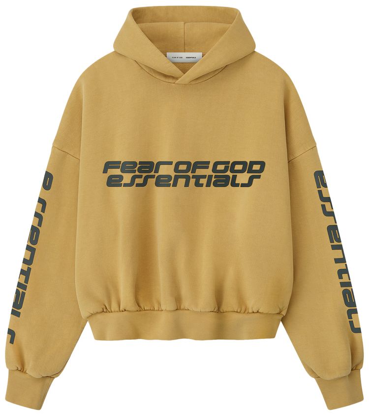 Fear of God Essentials Cropped Relaxed Hoodie Canyon