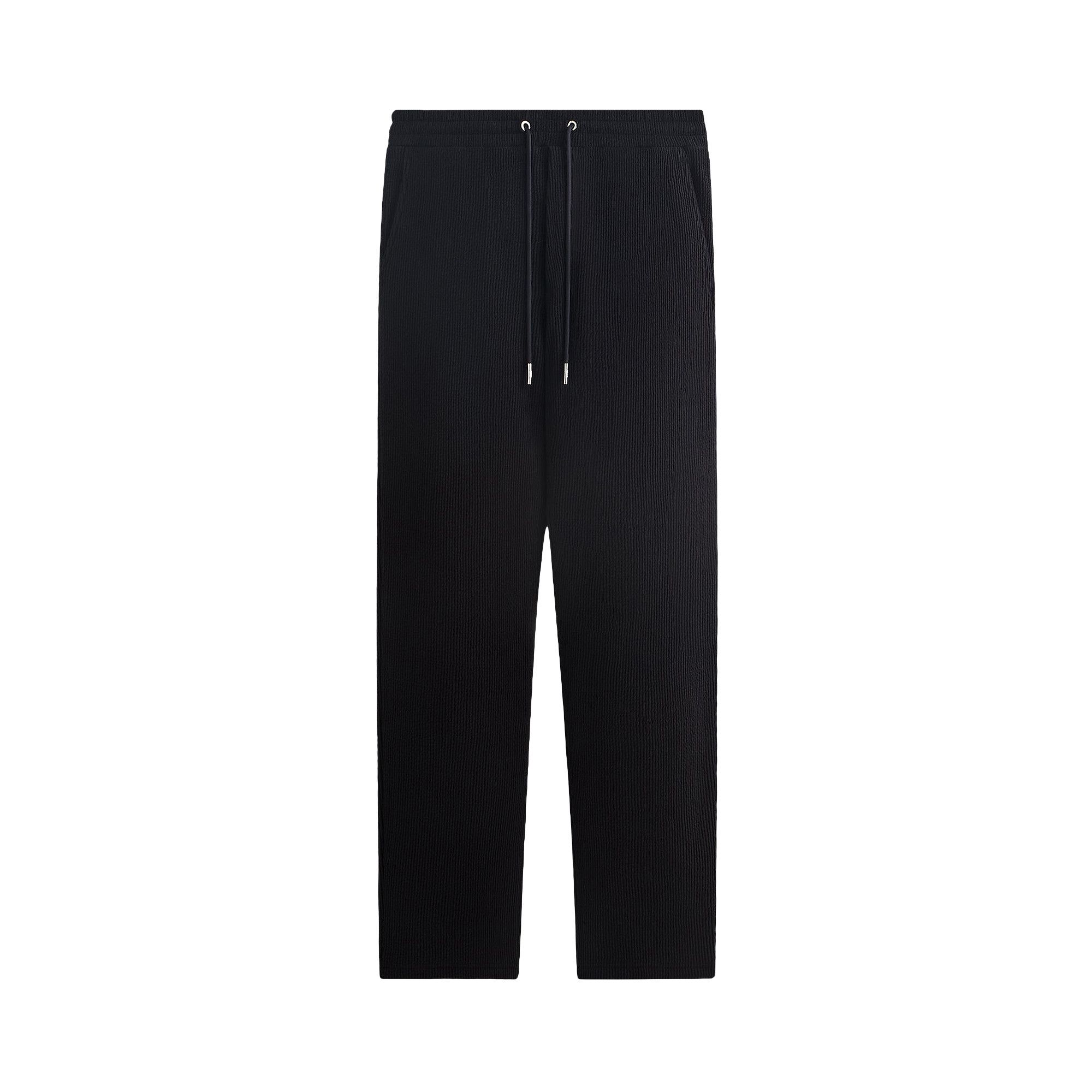 Buy Kith Heavy Crepe Rib Knit Elmhurst Pant 'Black' - KHM061111