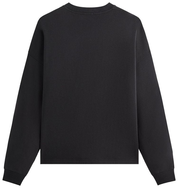 Kith Sueded French Terry Long Sleeve Lawson Tee Black