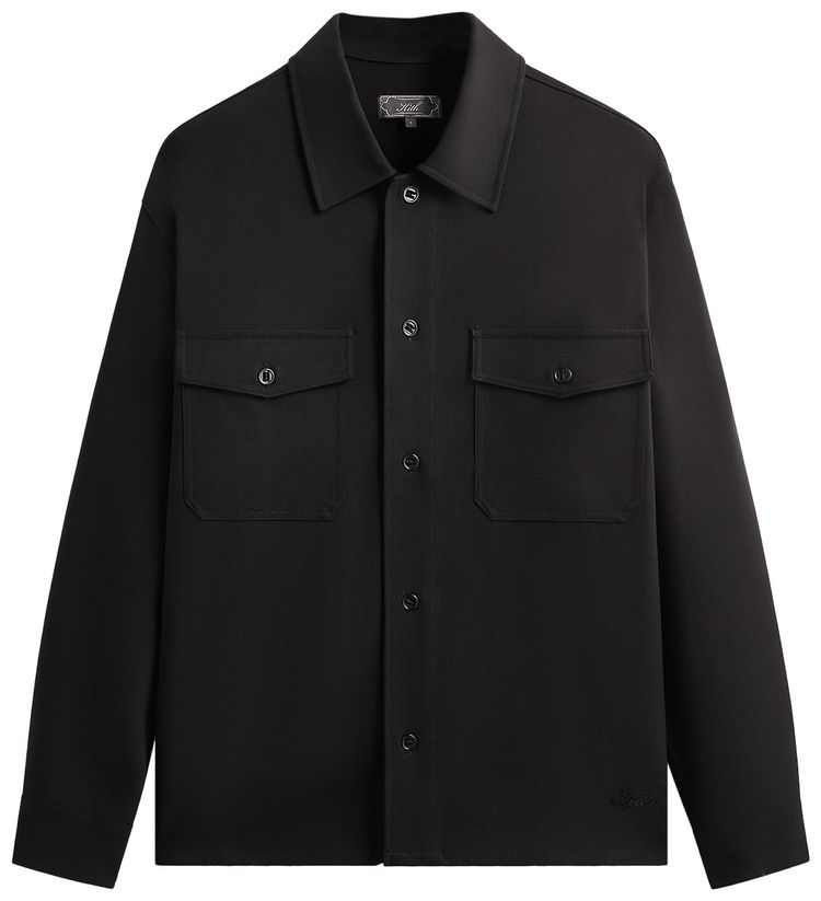 Kith Midweight Double Weave Ace Shirt Black