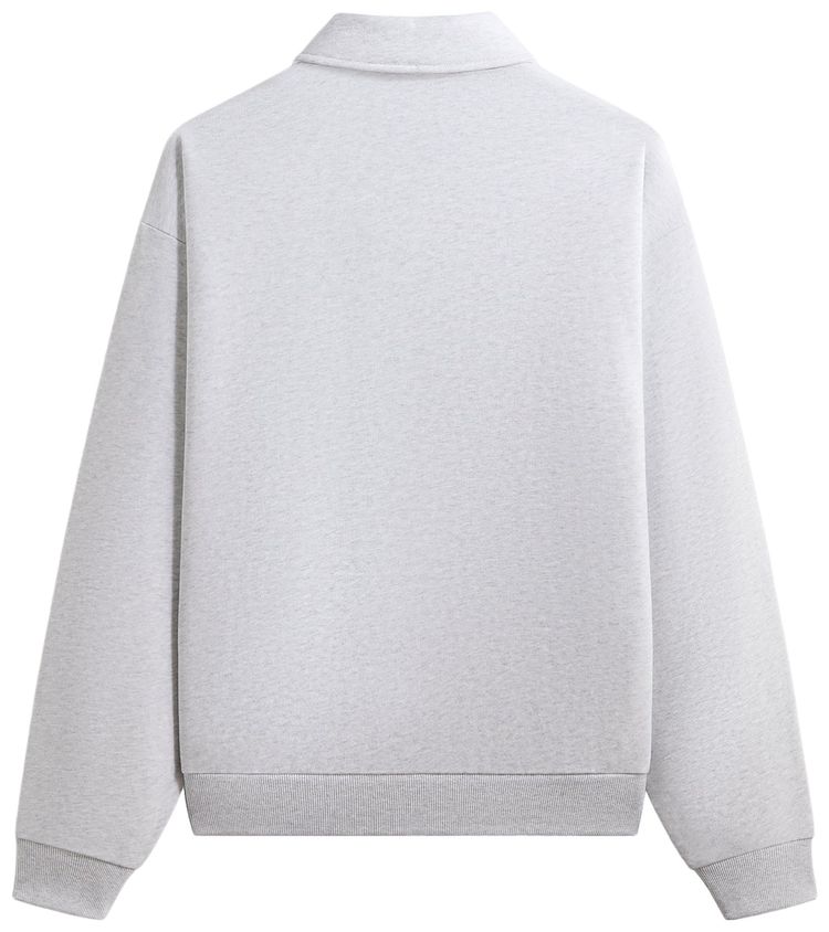 Kith Quarter Zip Popover Sweatshirt Light Heather Grey