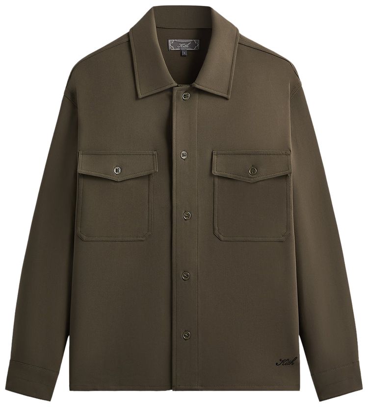 Kith Midweight Double Weave Ace Shirt Cypress