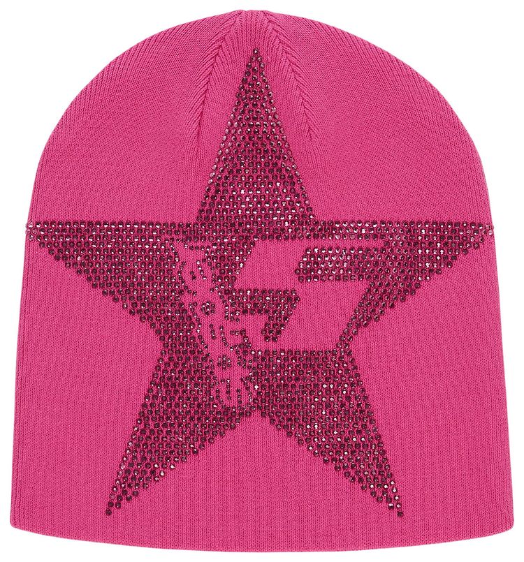 Sp5der Star Rhinestone Skully Pink