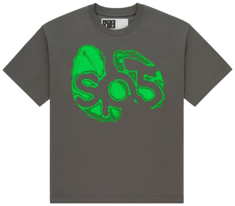 Sp5der Fingerprint Tee Charcoal