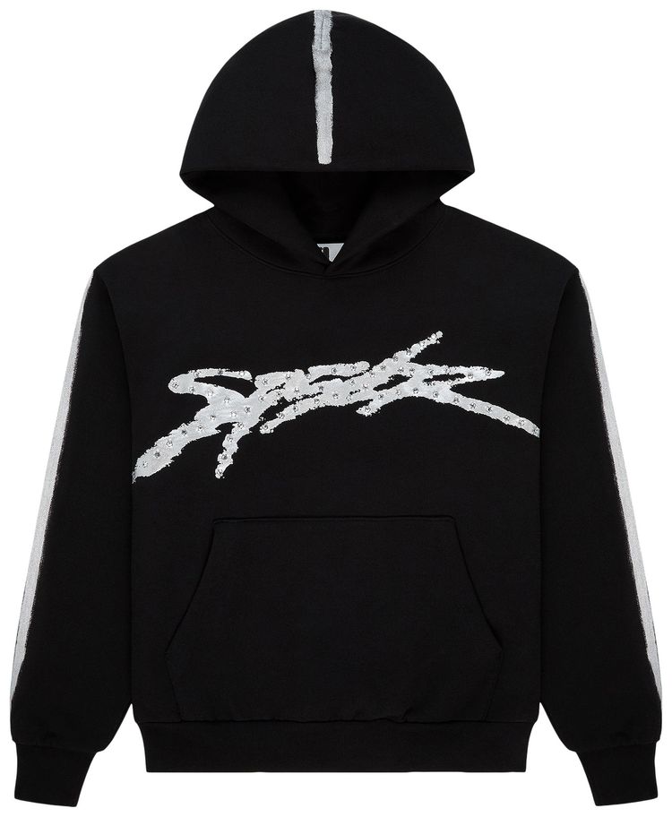 Sp5der Screaming Eagle Hoodie Black
