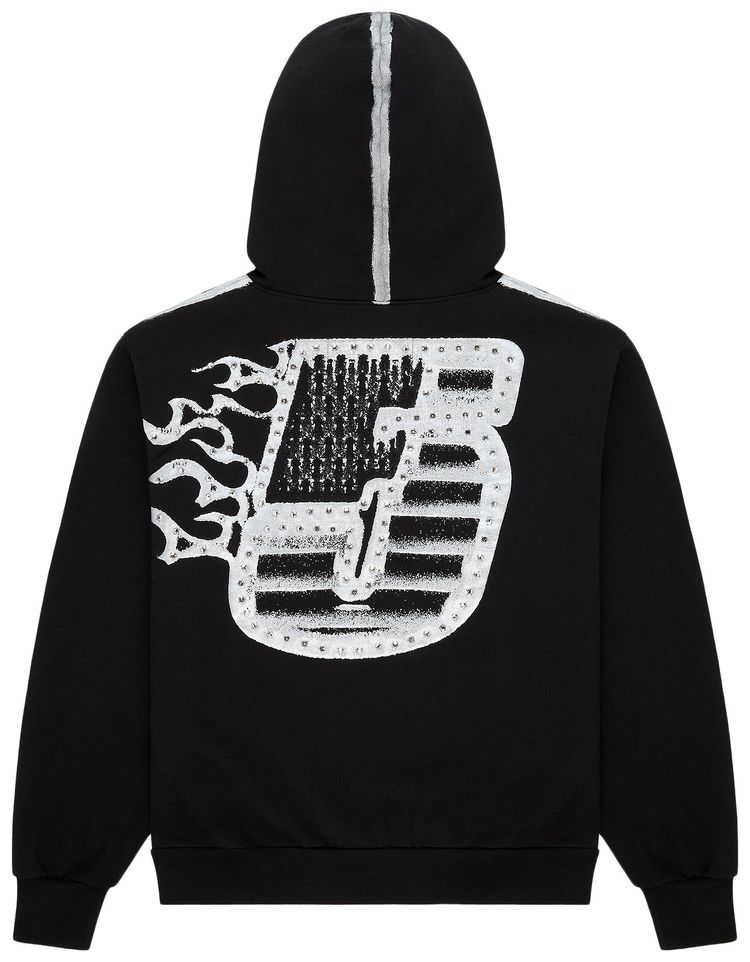 Sp5der Screaming Eagle Hoodie Black