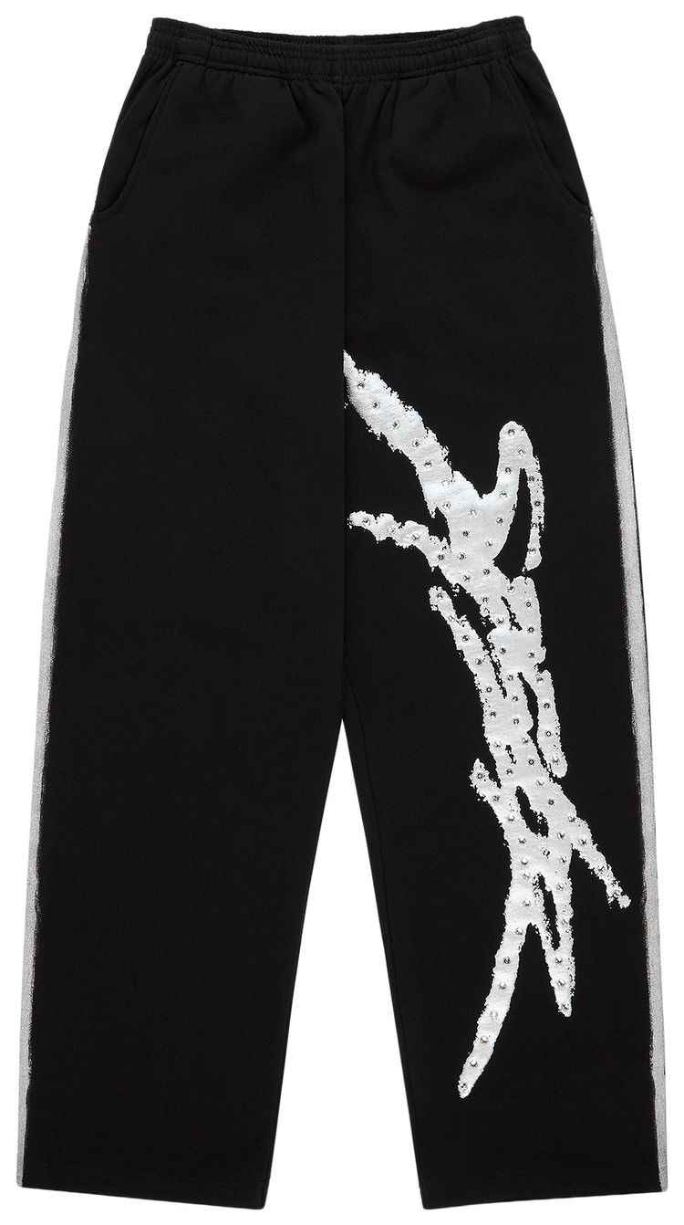 Sp5der Screaming Eagle Sweatpant Black