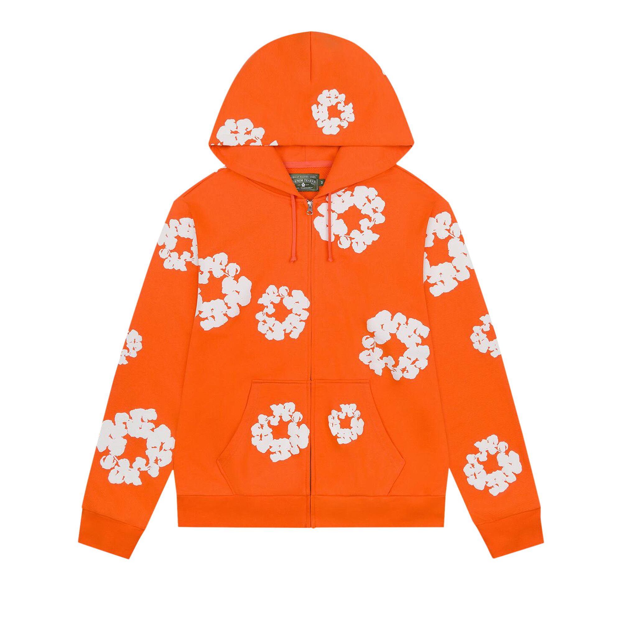 Buy Denim Tears Cotton Wreath Zip Hoodie 'Orange' - FW25TZH2982313