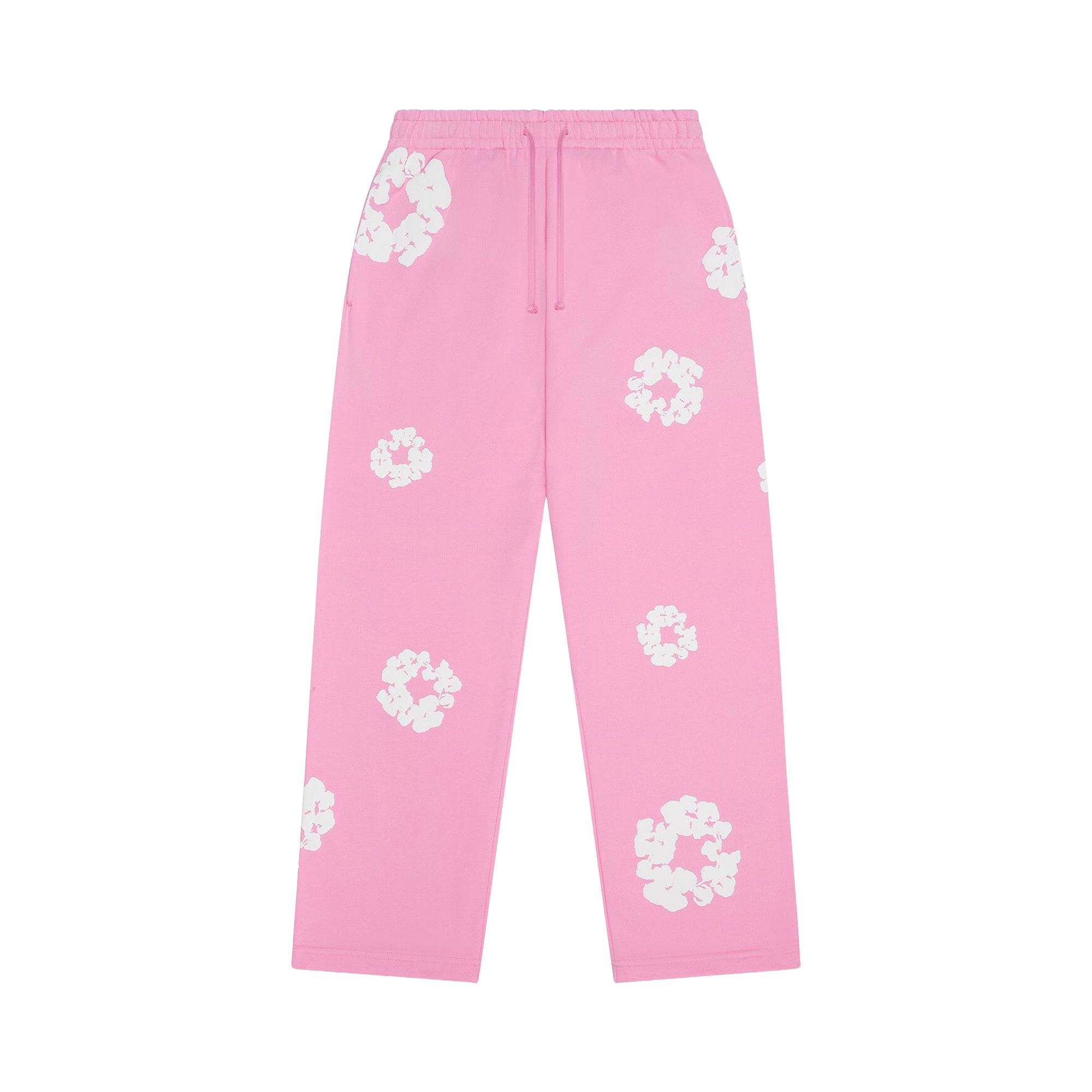 Buy Denim Tears Cotton Wreath Baggy Sweatpants 'Pink