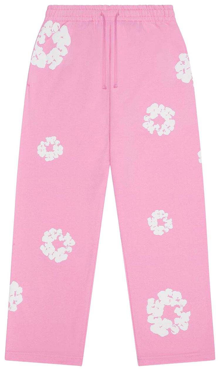 Denim Tears Cotton Wreath Baggy Sweatpants Pink