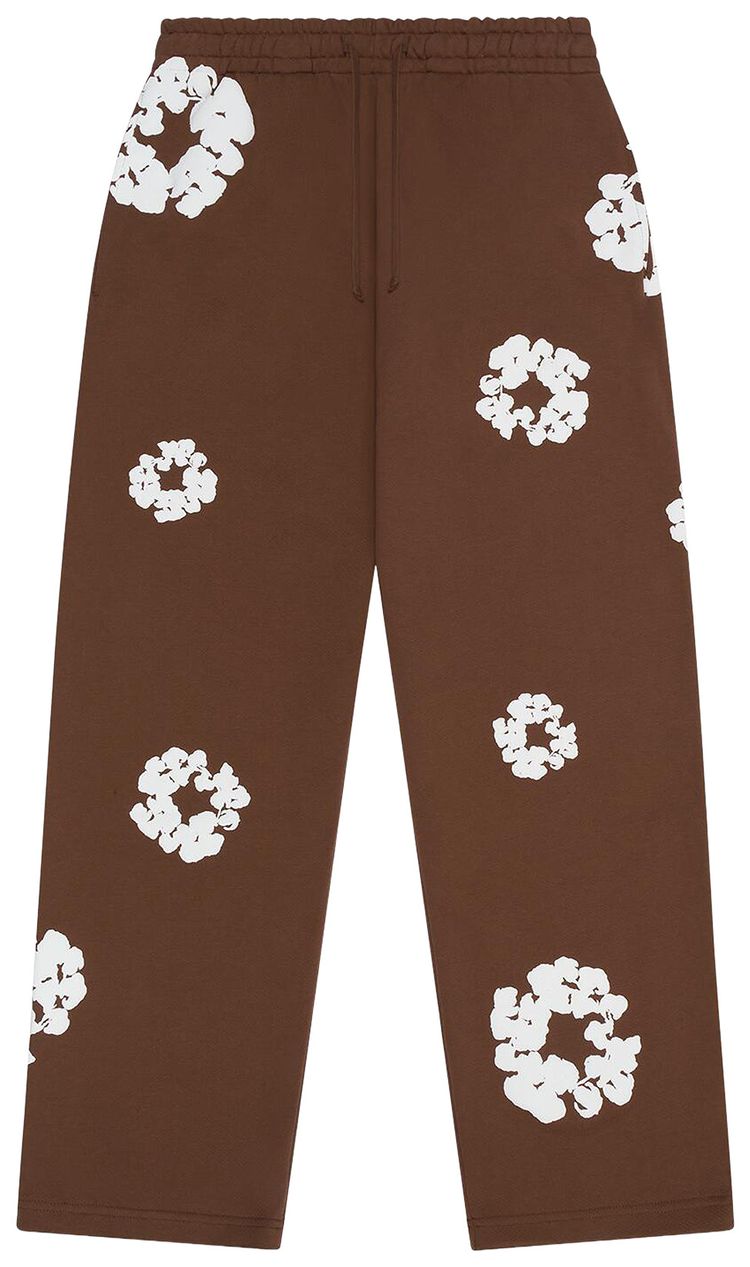 Denim Tears Cotton Wreath Baggy Sweatpants Brown