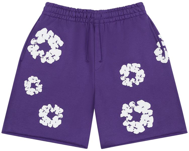 Denim Tears Cotton Wreath Sweatshorts Purple