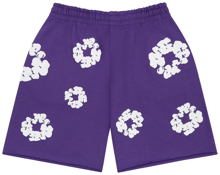 Denim Tears Cotton Wreath Sweatshorts Purple