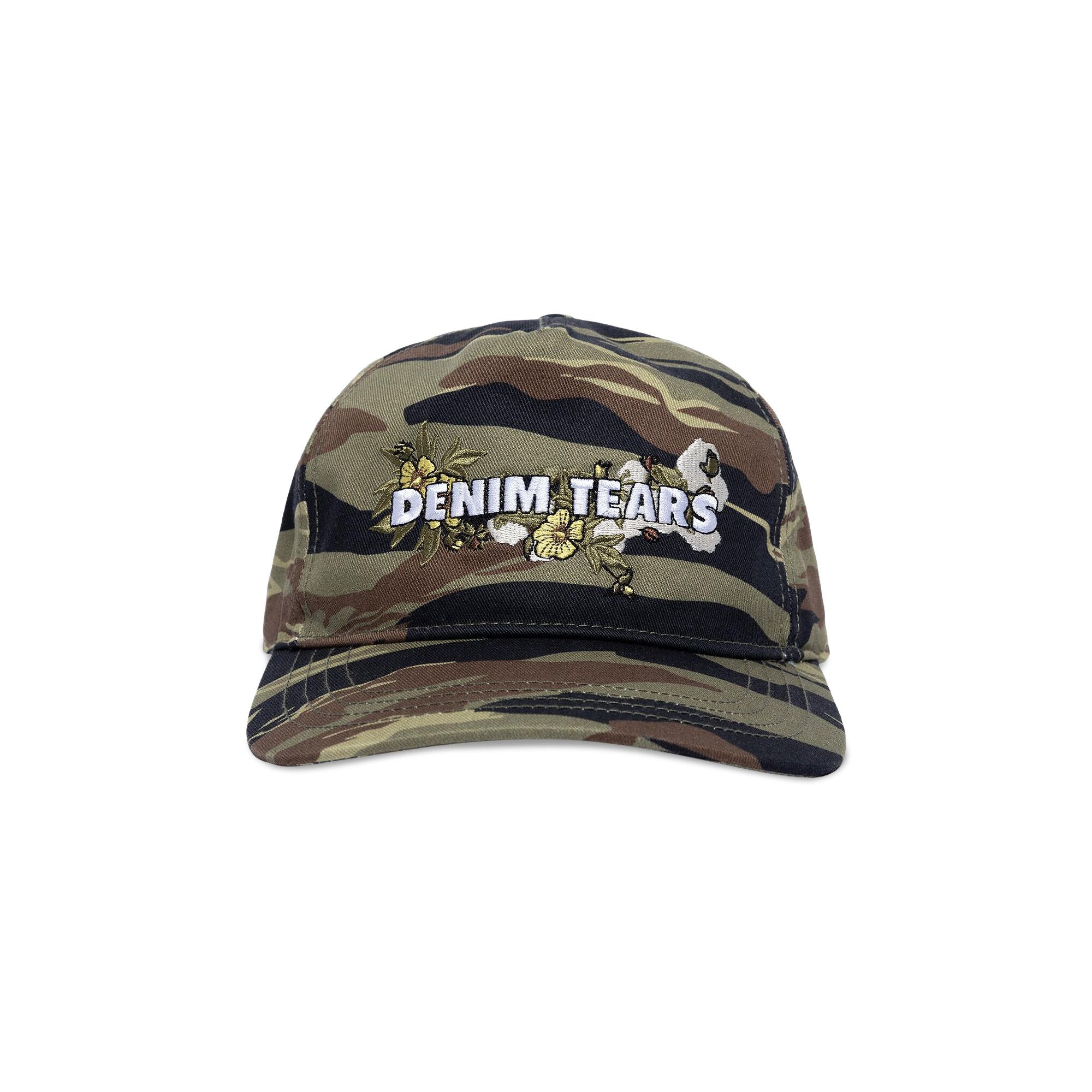Buy Denim Tears Floral Logo Trucker Hat Camo 'Green