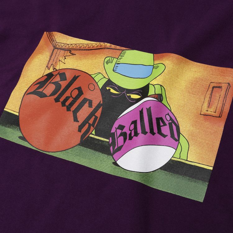 Denim Tears Black Balled Tee Burgundy