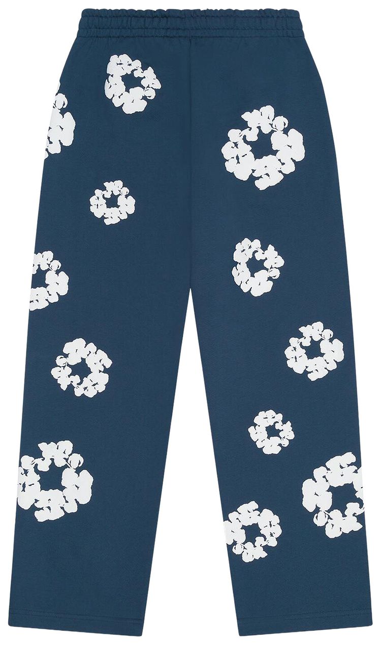 Denim Tears Cotton Wreath Baggy Sweatpants Navy
