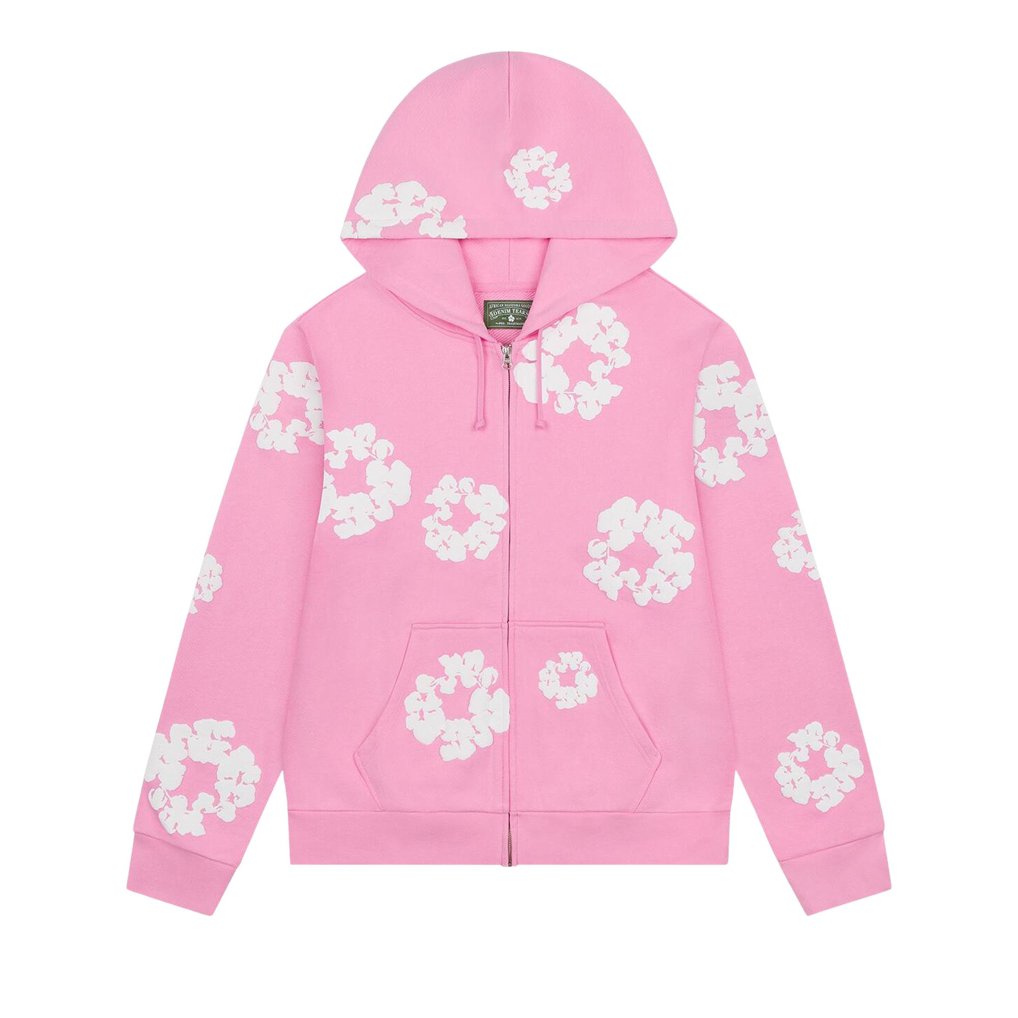 Buy Denim Tears Cotton Wreath Zip Hoodie 'Pink' - FW25TZH2982315